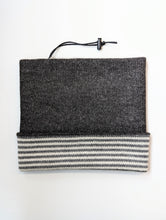 Load image into Gallery viewer, Neckwarmer "Charcoal Medium Gray Combo"