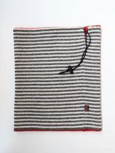 Load image into Gallery viewer, Neckwarmer "Red-Bright Medium Grey Combo"
