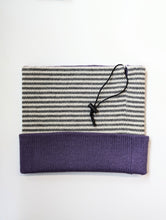 Load image into Gallery viewer, Neckwarmer "Medium Purple Medium Grey Combo"