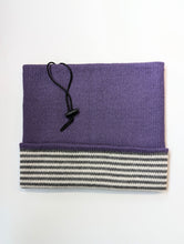Load image into Gallery viewer, Neckwarmer "Medium Purple Medium Grey Combo"
