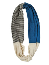 Load image into Gallery viewer, Alpaca Infinity Scarf "Combo Petrol Green"