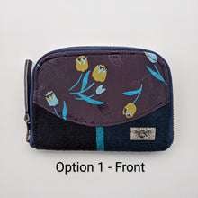 Load image into Gallery viewer, One of a kind Women's Wallet "Blue Tulips"
