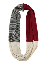 Load image into Gallery viewer, Alpaca Infinity Scarf "Combo Red"