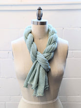 Load image into Gallery viewer, Linen Scarf & Wrap "Aquamarine"