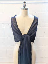 Load image into Gallery viewer, Linen Scarf & Wrap "Black"