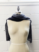 Load image into Gallery viewer, Linen Scarf & Wrap "Black/Greys"