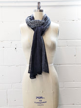 Load image into Gallery viewer, Linen Scarf & Wrap "Black/Greys"