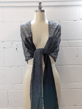 Load image into Gallery viewer, Linen Scarf & Wrap "Black/Greys"