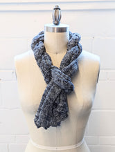 Load image into Gallery viewer, Linen Scarf & Wrap "Black & White"