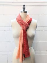 Load image into Gallery viewer, Linen Scarf & Wrap "Bright Red/Peach"