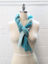 Load image into Gallery viewer, Linen Scarf & Wrap "Emerald/Aqua"