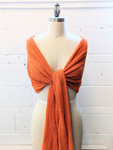 Load image into Gallery viewer, Linen Scarf & Wrap "Orange"