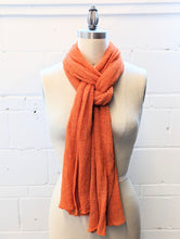 Load image into Gallery viewer, Linen Scarf & Wrap "Orange"