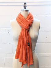 Load image into Gallery viewer, Linen Scarf & Wrap "Orange"