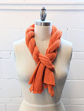 Load image into Gallery viewer, Linen Scarf & Wrap "Orange"