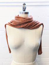 Load image into Gallery viewer, Linen Scarf & Wrap "Orange & Taupe"
