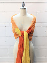 Load image into Gallery viewer, Linen Scarf & Wrap "Orange/Yellow"