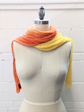 Load image into Gallery viewer, Linen Scarf & Wrap "Orange/Yellow"