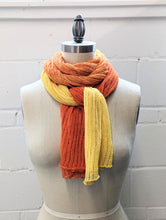 Load image into Gallery viewer, Linen Scarf & Wrap "Orange/Yellow"