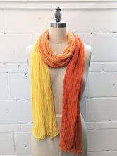 Load image into Gallery viewer, Linen Scarf & Wrap "Orange/Yellow"