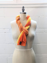 Load image into Gallery viewer, Linen Scarf & Wrap "Orange/Yellow"