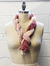Load image into Gallery viewer, Linen Scarf & Wrap "Red/Pink/Cream" HT