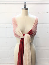 Load image into Gallery viewer, Linen Scarf & Wrap "Red/Pink/Cream" SL