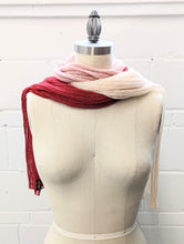Load image into Gallery viewer, Linen Scarf & Wrap "Red/Pink/Cream" SL