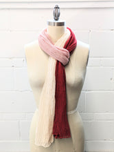 Load image into Gallery viewer, Linen Scarf & Wrap "Red/Pink/Cream" SL