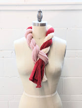 Load image into Gallery viewer, Linen Scarf & Wrap "Red/Pink/Cream" SL