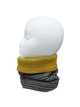 Load image into Gallery viewer, Neckwarmer "Mustard Grey Combo"