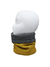 Load image into Gallery viewer, Neckwarmer "Mustard Grey Combo"