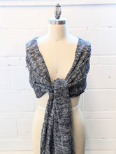 Load image into Gallery viewer, Linen Scarf & Wrap "Black & White"