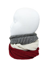Load image into Gallery viewer, Alpaca Infinity Scarf "Combo Red"