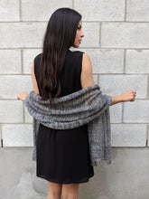 Load image into Gallery viewer, Linen Scarf & Wrap "Black & White"