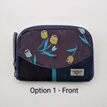 Load image into Gallery viewer, One of a kind Women&#39;s Wallet &quot;Blue Tulips&quot;

