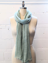 Load image into Gallery viewer, Linen Scarf &amp; Wrap &quot;Aquamarine&quot;
