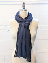 Load image into Gallery viewer, Linen Scarf &amp; Wrap &quot;Black&quot;
