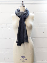 Load image into Gallery viewer, Linen Scarf &amp; Wrap &quot;Black/Greys&quot;
