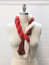 Load image into Gallery viewer, Linen Scarf &amp; Wrap &quot;Reds/Cream&quot; SL
